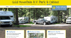 Desktop Screenshot of goldmountaincampground.com